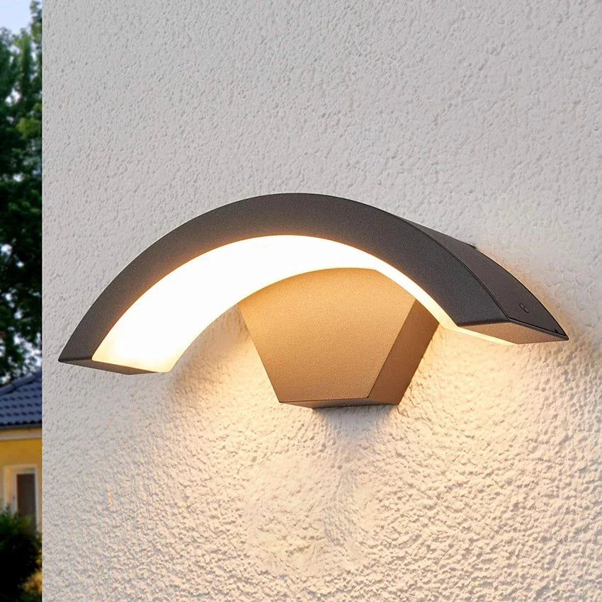 Motion Sensor Enabled Waterproof Outdoor Wall Light Fixture