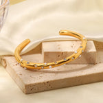 Load image into Gallery viewer, Diamond &amp; Pearl Embedded Bangle Bracelet
