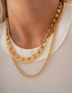 Load image into Gallery viewer, Oval Chain Layering Necklace
