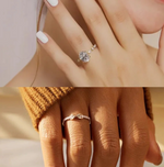 Load image into Gallery viewer, Diamond Stacking Rings: S925 3CT Moissanite &amp; Forever Infinity Set
