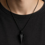 Load image into Gallery viewer, Energetic Protection Obsidian Stone Necklace

