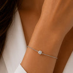 Load image into Gallery viewer, S925 Dainty Single Diamond Bracelets
