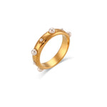 Load image into Gallery viewer, 18k Star &amp; Stone Embedded Ring
