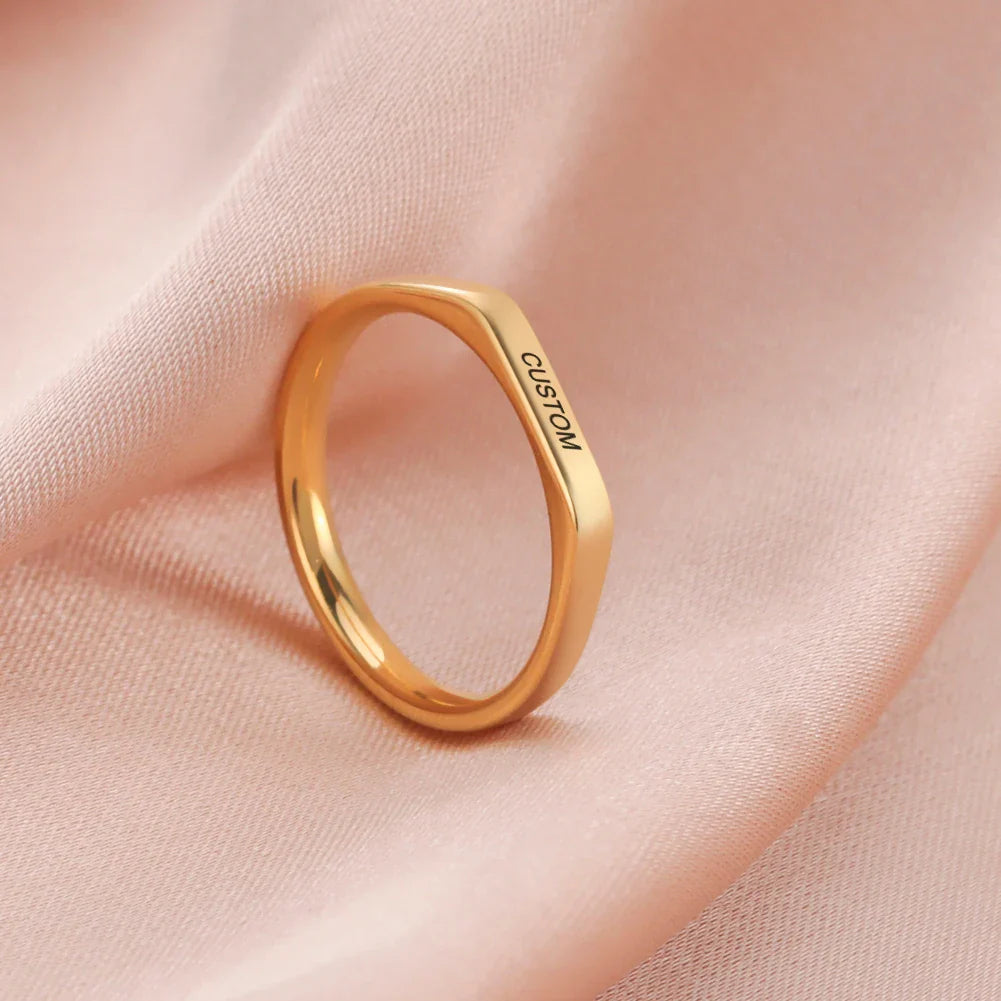 Whisper Engraved Ring