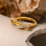 Load image into Gallery viewer, Intertwined Diamond Accent Ring
