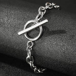 Load image into Gallery viewer, Classy Paperclip Circle Bar Clasp Bracelet
