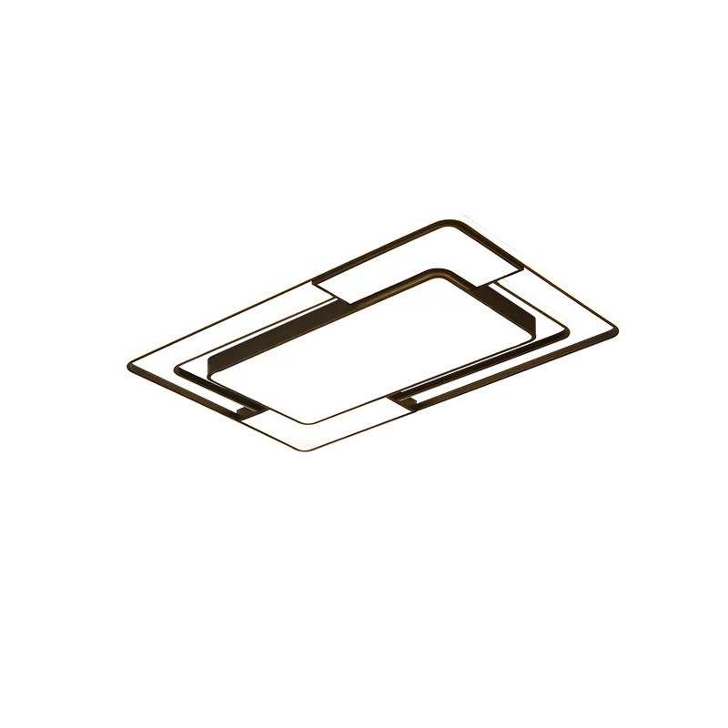 Black Iron Nordic Inspired Flush-Mount Ceiling Light