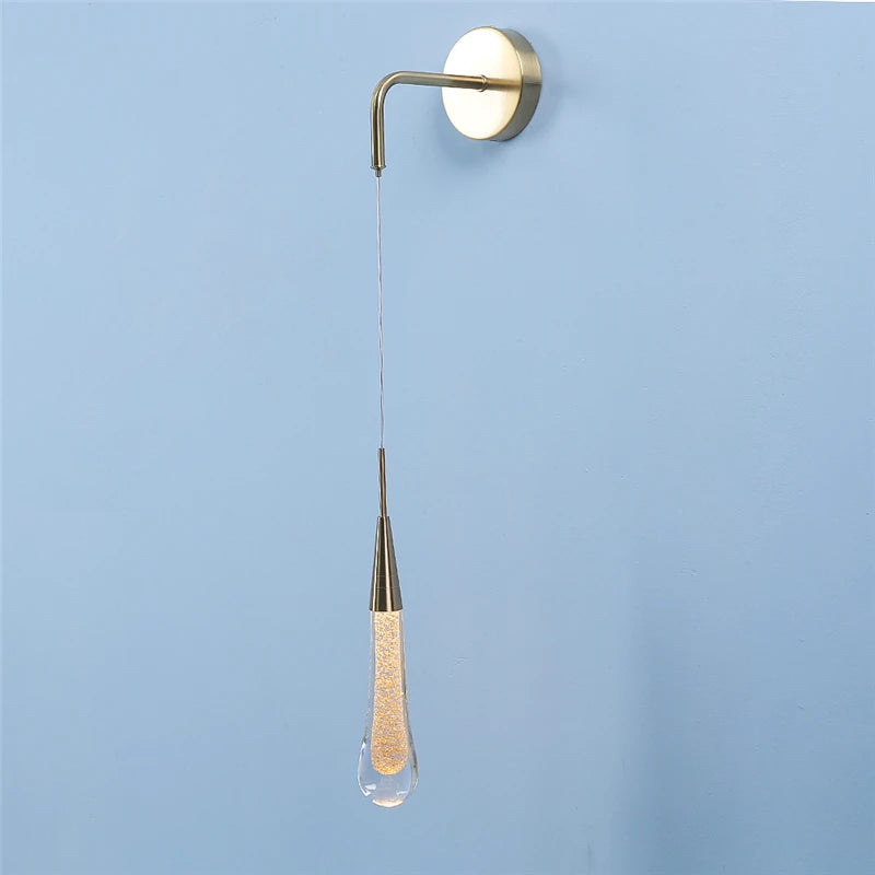 Droplet Shaped Wall Lamp Light Fixture