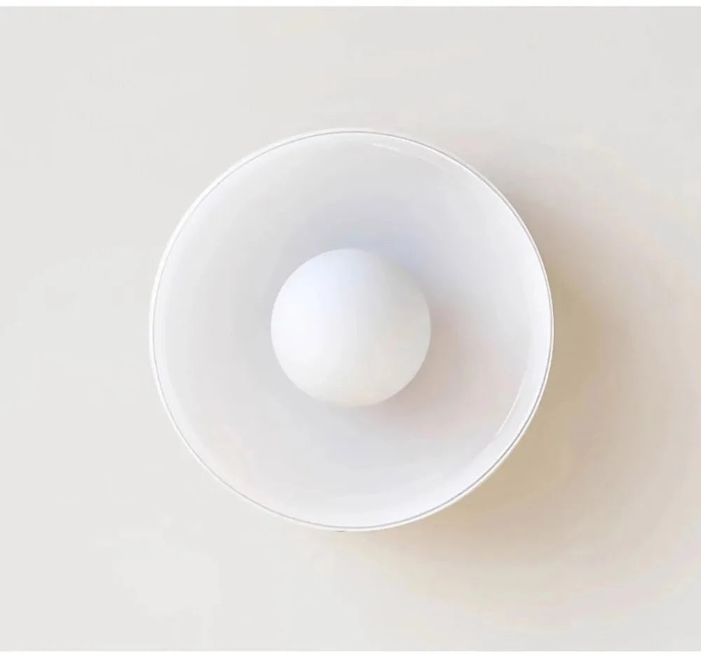 Mid Century Modern Glass Dome Flush Mount Ceiling Light