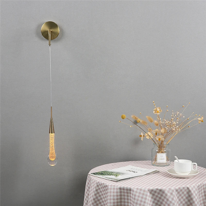 Droplet Shaped Wall Lamp Light Fixture