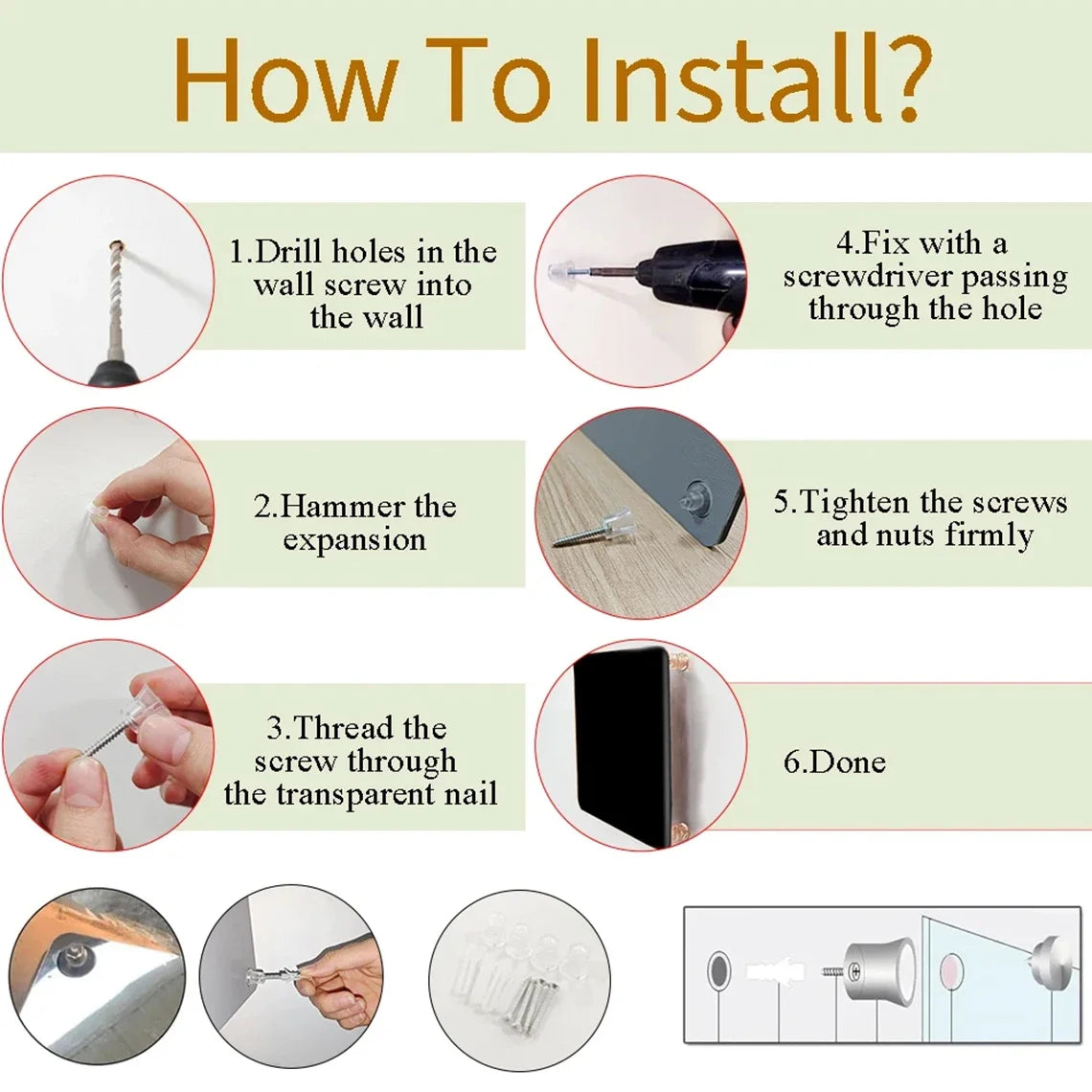 Outdoor Solar House Number Sign Plaque