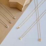 Load image into Gallery viewer, Dainty Minimal Letter Initial Necklace
