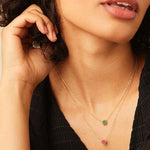 Load image into Gallery viewer, Dainty Étoile Birthstone Necklace
