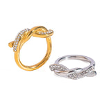 Load image into Gallery viewer, Intertwined Diamond Accent Ring
