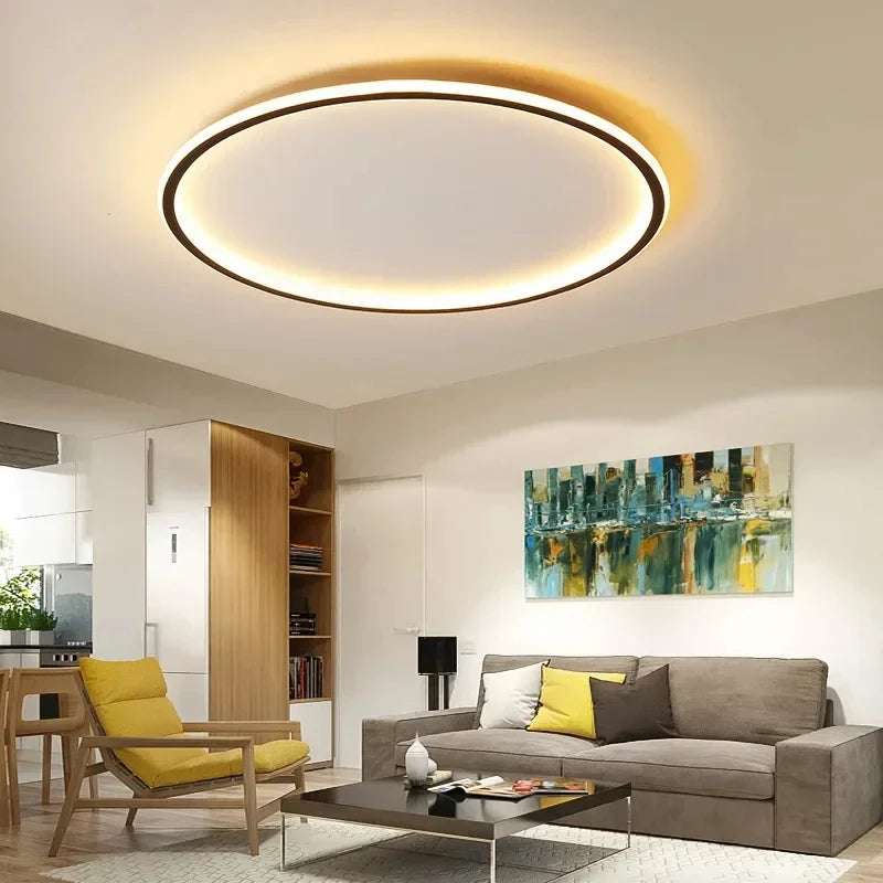 Modern Dimmable Circular Flush Mount Ceiling Light