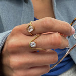 Load image into Gallery viewer, 18k Irregular Twist Diamond Ring
