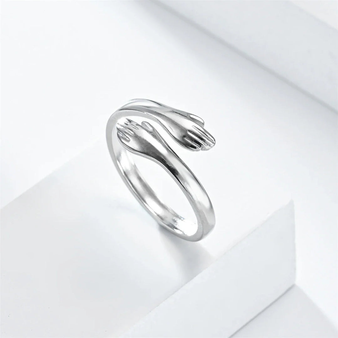 Love Warm Embrace Hug Ring