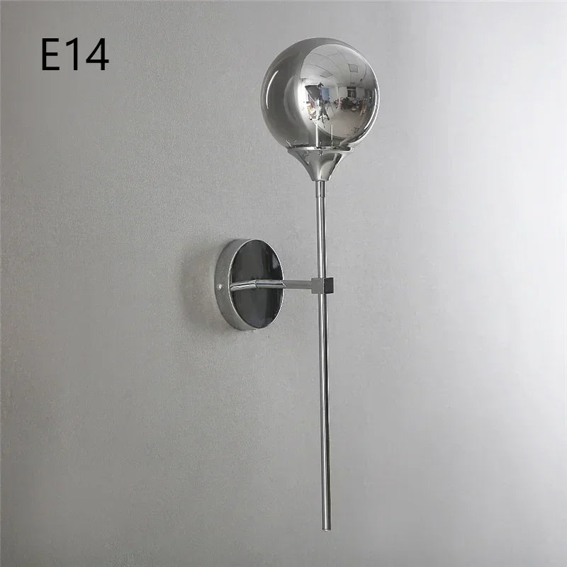 Glass Ball Indoor Wall Lamp Lighting Fixture