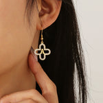 Load image into Gallery viewer, Classy Floral Letter Initial Earrings
