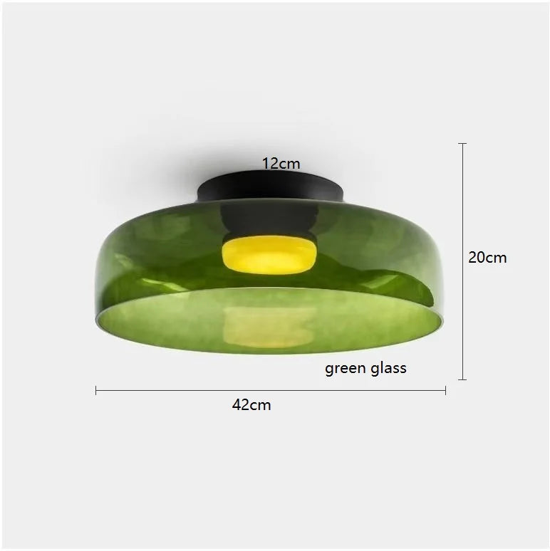 Nordic Modern Glass Flush Mount Ceiling Light