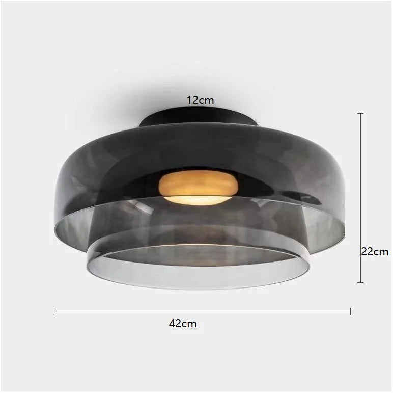 Nordic Modern Glass Flush Mount Ceiling Light