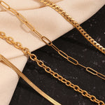 Load image into Gallery viewer, 18k Anchor Wheel Clasp Chain Necklaces
