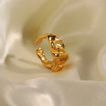 Load image into Gallery viewer, Adjustable Textured Lava Ring
