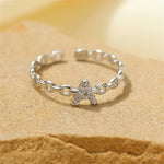 Load image into Gallery viewer, Dainty Diamond Letter Initial Ring
