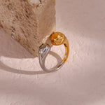 Load image into Gallery viewer, Modern Two Tone Droplet Ring
