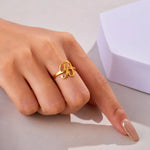 Load image into Gallery viewer, Adjustable Italic Cursive Letter Initial Ring
