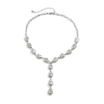 Load image into Gallery viewer, Modern Stone Inspired Lariat Necklace
