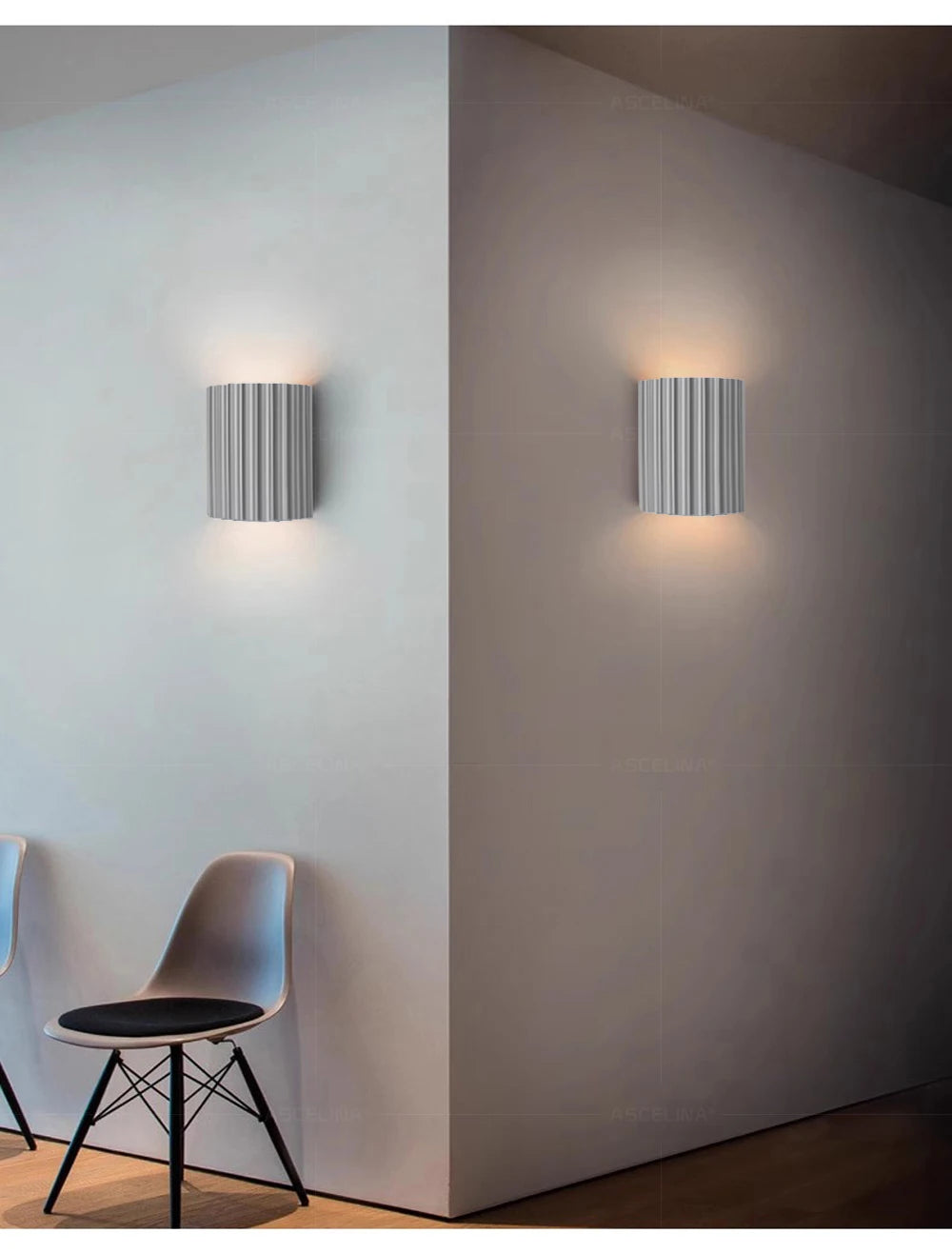 Nordic Corrugated Resin Wall Lamp