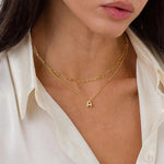 Load image into Gallery viewer, Dainty Bubble Letter Initial Necklace
