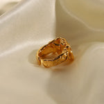 Load image into Gallery viewer, Adjustable Textured Lava Ring
