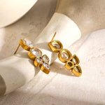 Load image into Gallery viewer, Dainty Leaf Diamond Earrings
