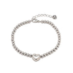 Load image into Gallery viewer, 18k Classy Beaded Heart Bracelet
