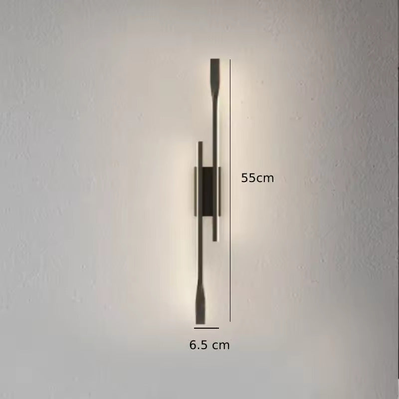 Black Nordic Long Strip Wall Lamp Light Fixture