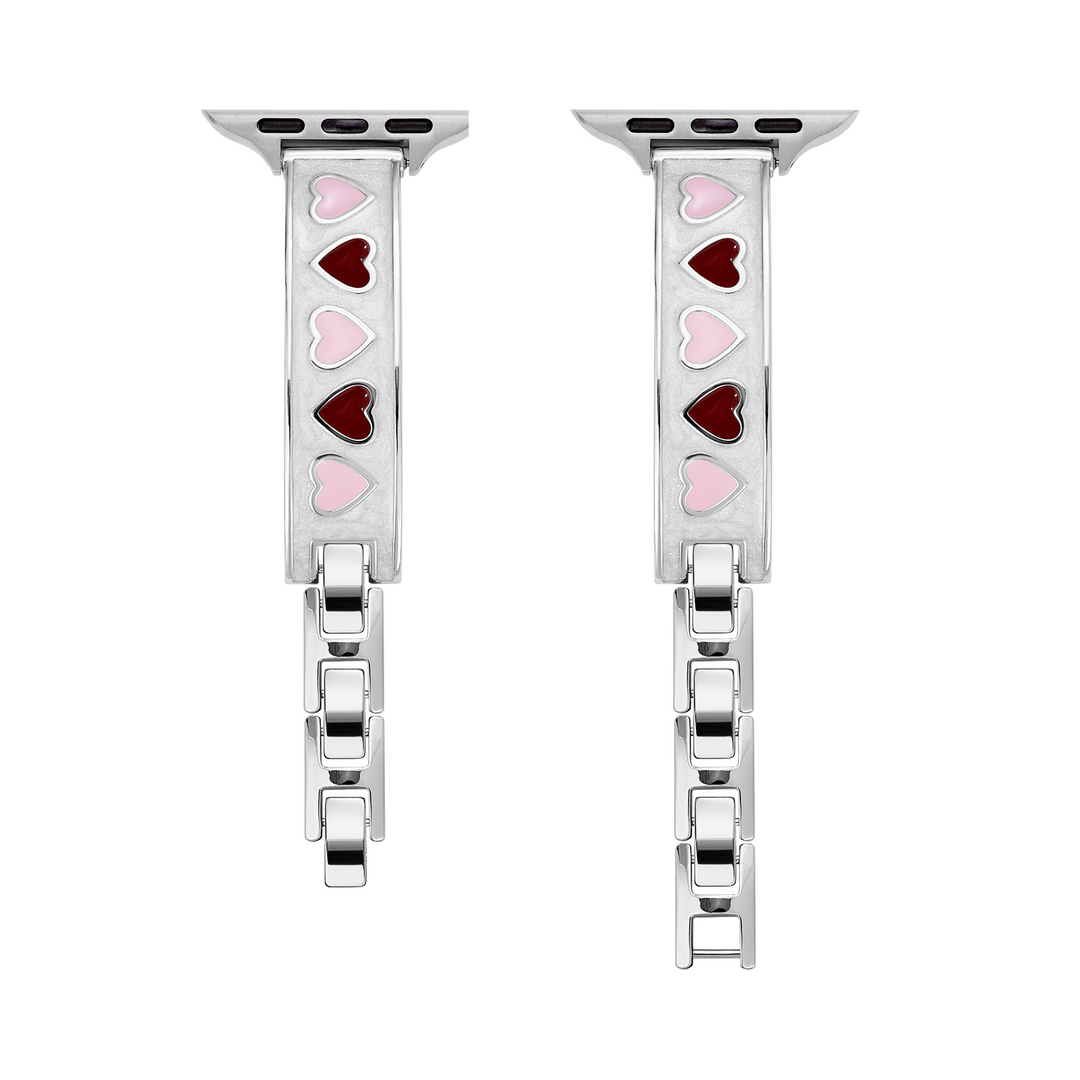 Stylish Copper Heart Apple Watch Bands for Women