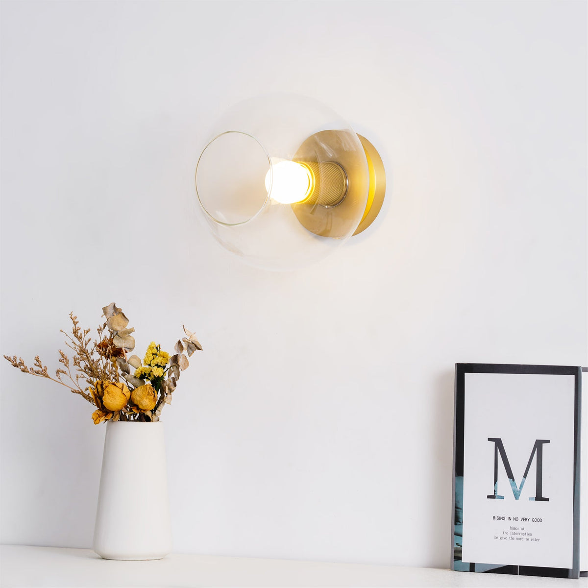 Minimalist Flush Mount Contemporary Wall Light