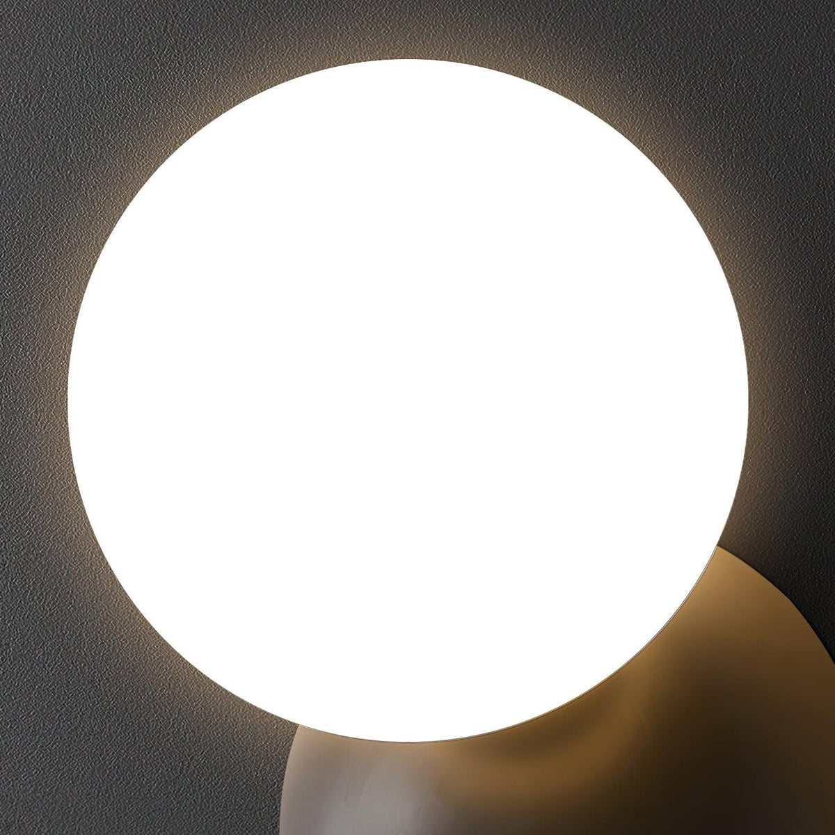 Globe Sleek Matte Brass Finish Wall Light