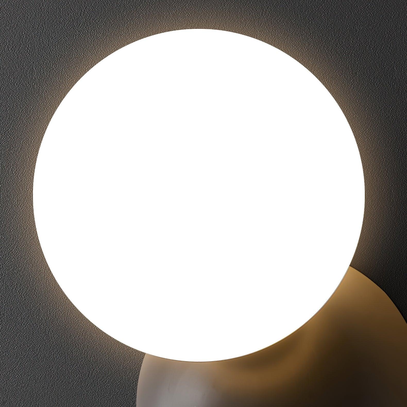 Globe Sleek Matte Brass Finish Wall Light