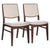 Luxury Skylar Beige Fabric Dining Chairs for Elegant Dining Spaces