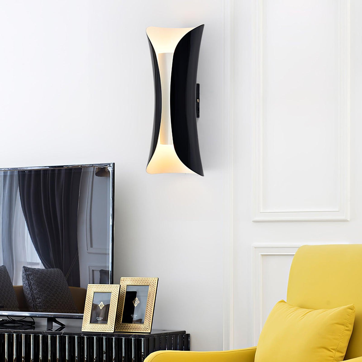 Curved Waist Baroque Inspired Wall Sconce