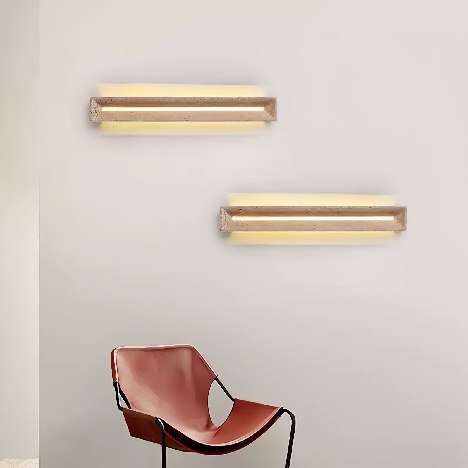 Travertine Beam Nordic Inspired Wall Light