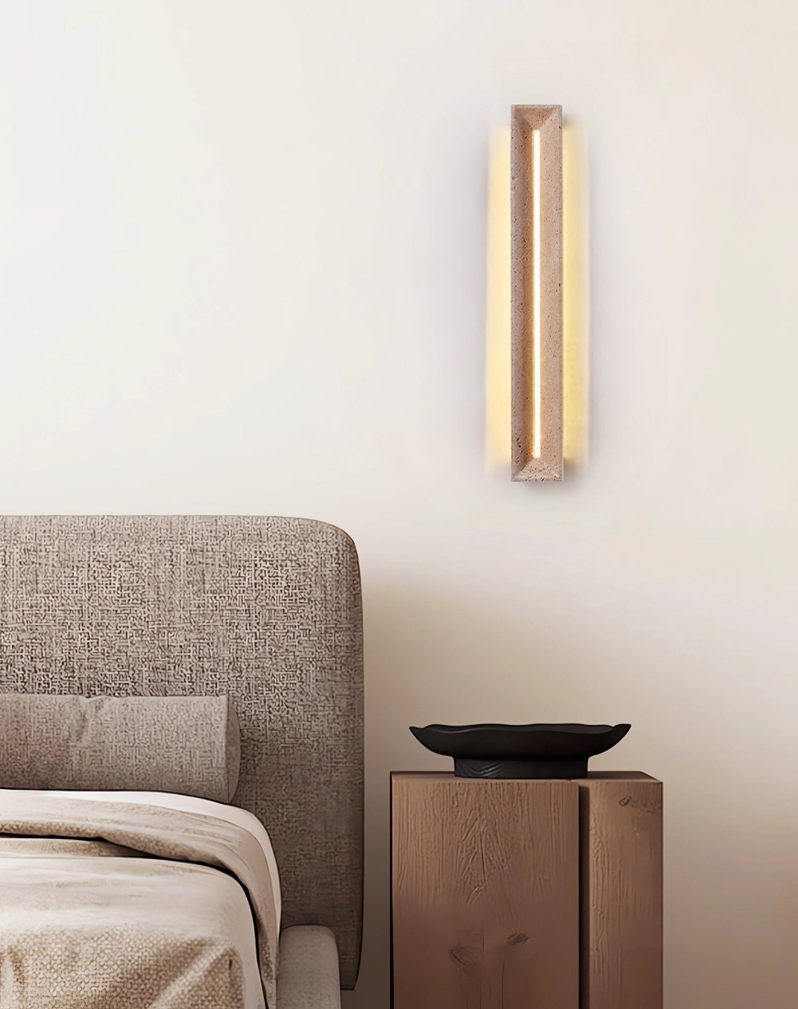 Travertine Beam Nordic Inspired Wall Light