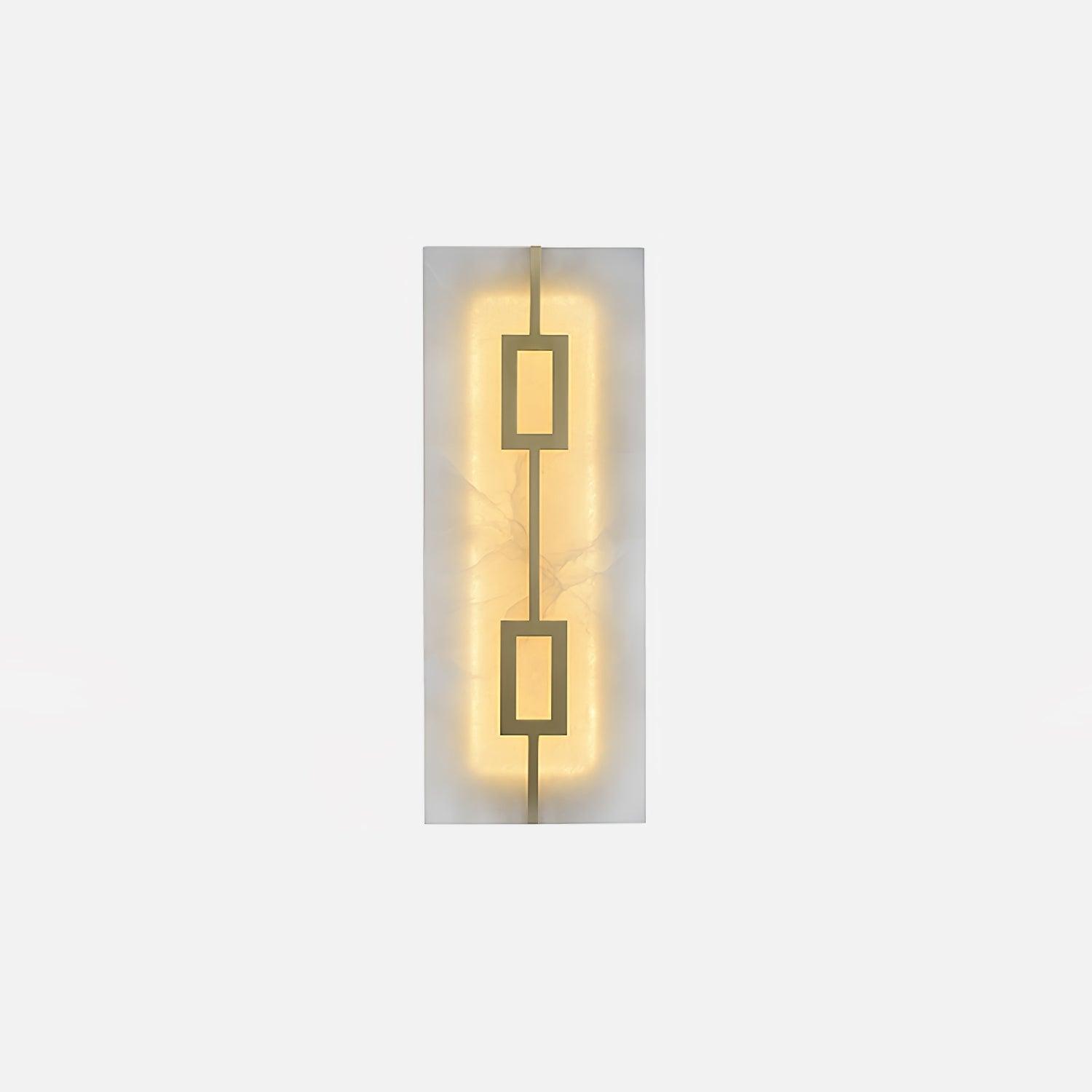 Square Alabaster Contemporary Wall Light