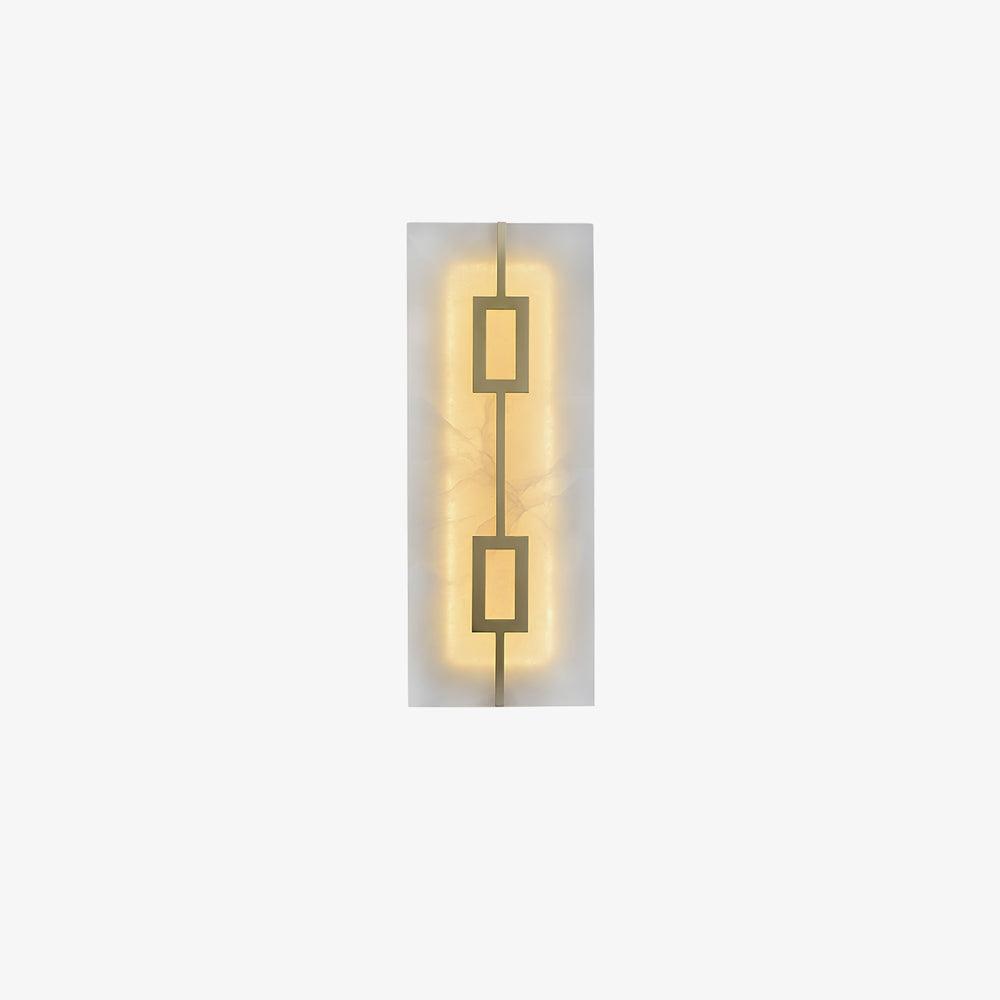 Square Alabaster Contemporary Wall Light