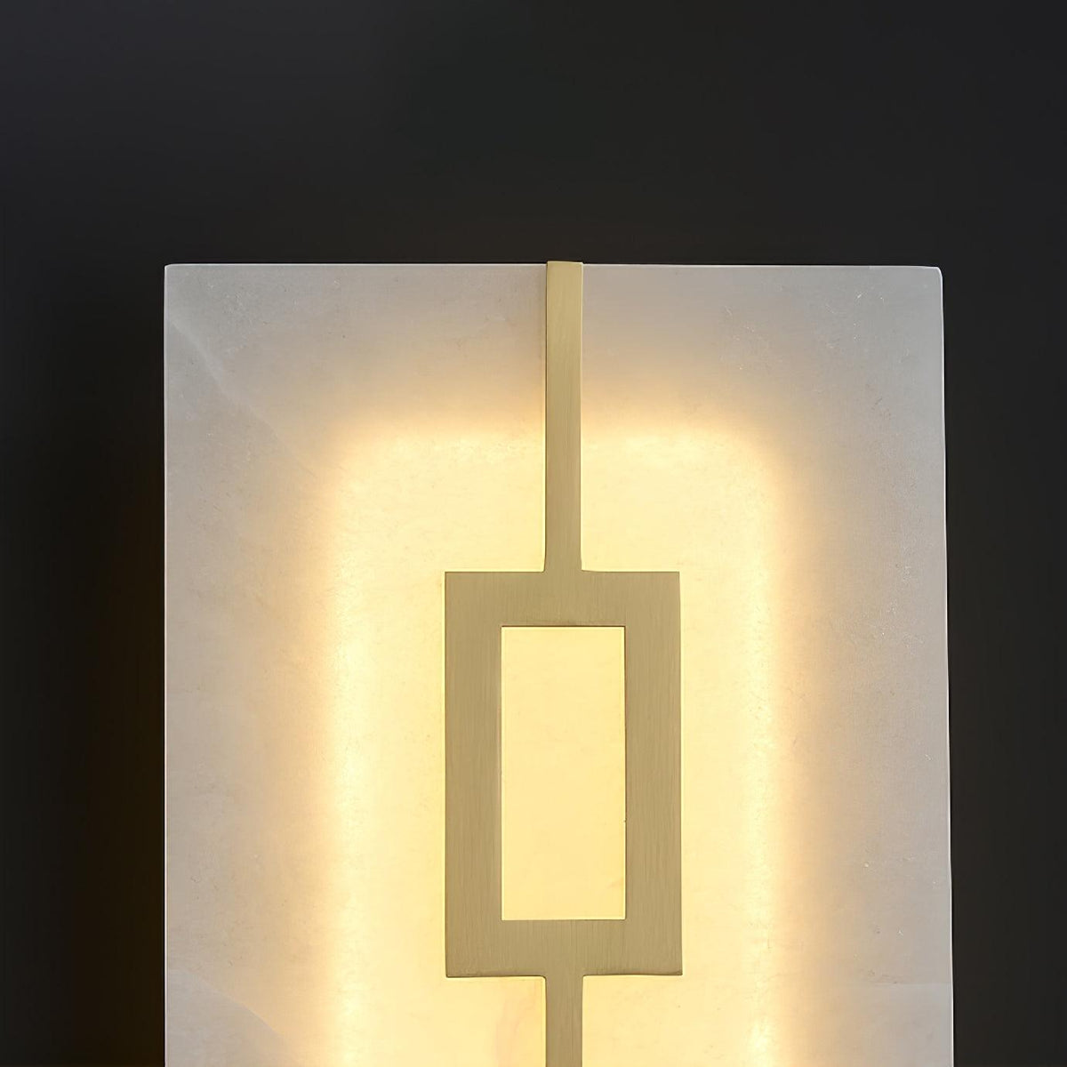 Square Alabaster Contemporary Wall Light