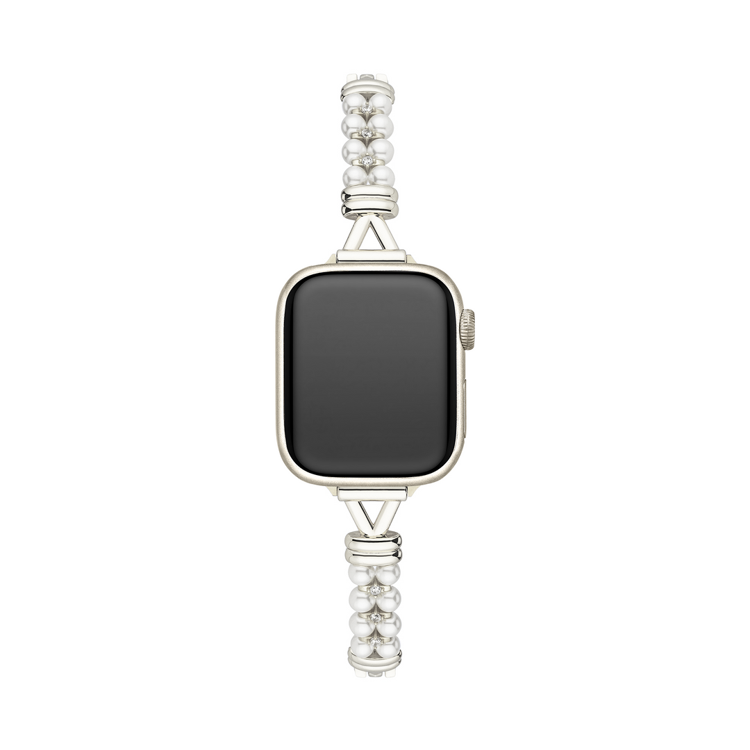 Luxury Metal Pearly Apple Watch Bands for Women