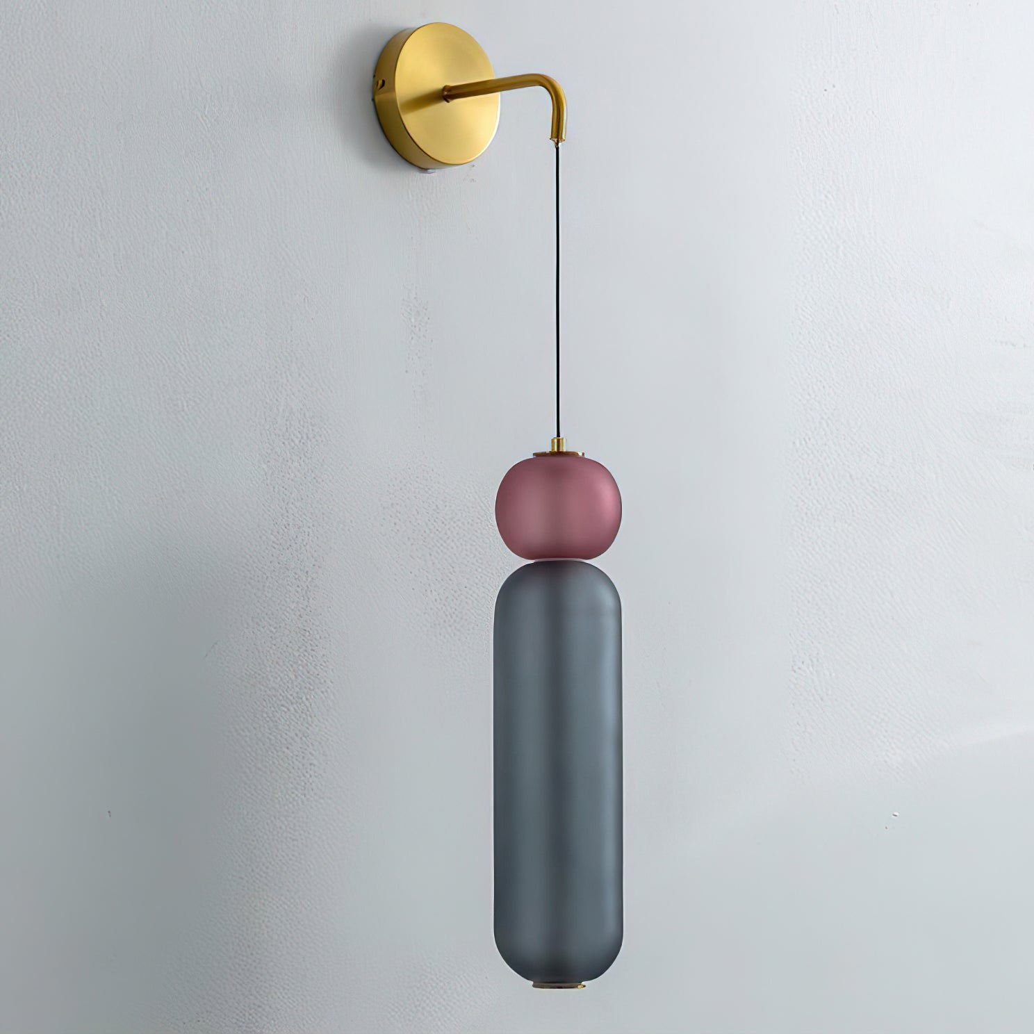 Solid Gold Bell Orchid Contemporary Wall Lamp